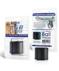 Хомут-утяжка для мошонки из искусственной кожи на липучке VELCRO BALL STRETCHER 