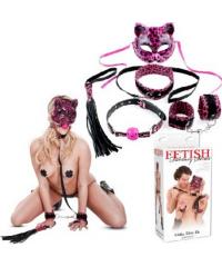 Набор для бондажа Fetish Fantasy Series  Kinky Kitty Kit черный с розовым pd2122-00