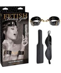 Набор Fetish Fantasy Gold Fantasy Bondage Kit черный с золотом Набор Fetish Fantasy Gold Fantasy Bondage Kit черный с золотом