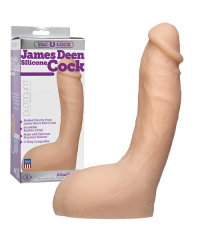 Насадка к трусикам Vac-U-Lock - James Deen Silicone Cock 23 см из силикона телесная dj1080-25bx