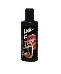 Смазка + массаж 3в1 Lick It Клубника с шампанским 50мл 620580