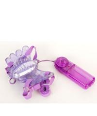 Фиолетовый клиторальный стимулятор Sex Butterfly